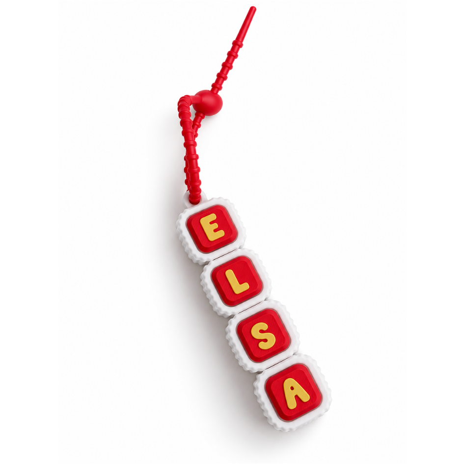 [Pre-Order] Personalised Paracord Clicker Keychain | Name Cute Icons | Bag Accessories | Fidget Clicker