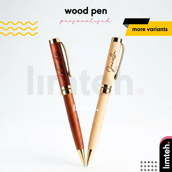 Personalised Pen | Wood Engraving Pen | Teachers Day Gift | Personalised Gift | Customised Pen | Christmas Gift | LIMTEH