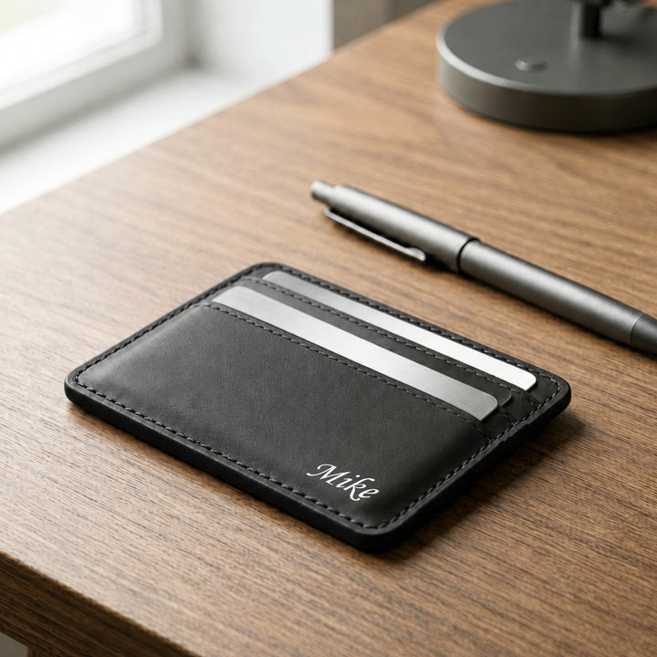 Personalised Card Holder | Slim Wallet | Card Slots | Christmas Gift | Farewell Gift | Birthday Gift | LIMTEH