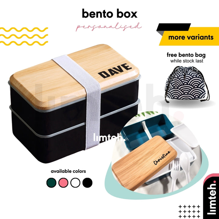 Personalised Bento box | Lunch Box Microwave Safe | Lunch Box | Bento Box | Food Container Set BPA-Free Food-Safe