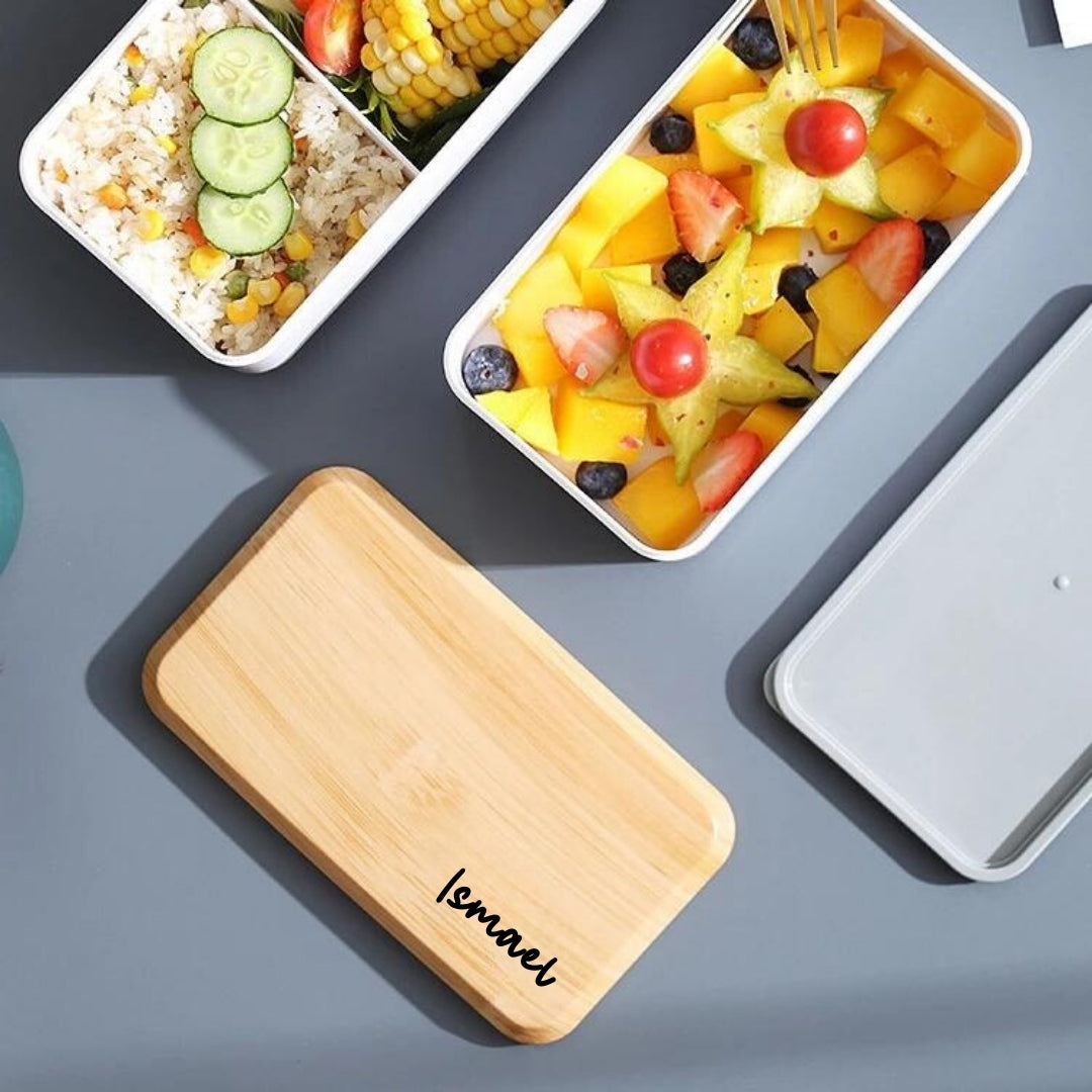 Personalised Bento box | Lunch Box Microwave Safe | Lunch Box | Bento Box | Food Container Set BPA-Free Food-Safe