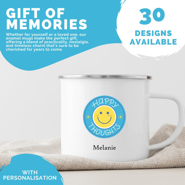 Customised gift Enamel Mug | Coffee Cup | Coffee Mug | Office Gift | Personalised Gift | Personalized Mugs | LIMTEH