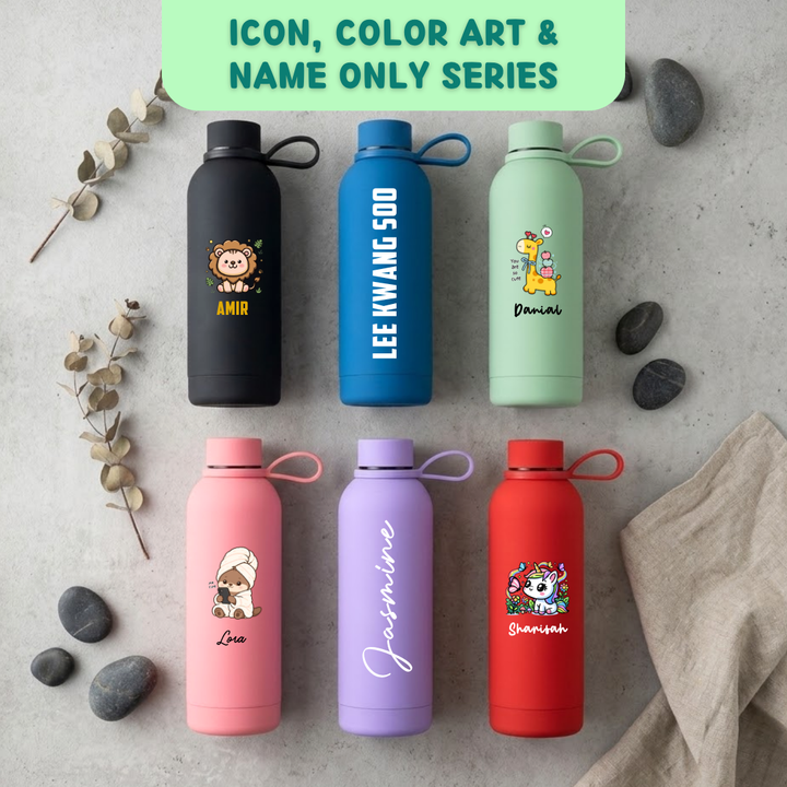 Personalised Tumbler | Thermal Stainless Steel Water Bottle 500ml | Christmas Gifts | Farewell Gifts | Birthday Gifts