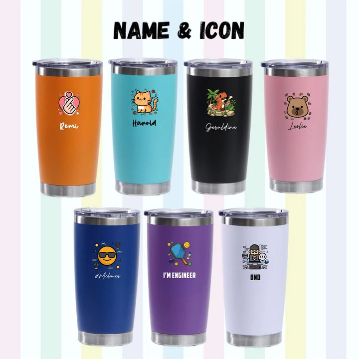 Personalised Magnum Mug | Stainless Steel Thermal Coffee Mug cups with Lid | Farewell Gifts | Birthday Gifts | LIMTEH