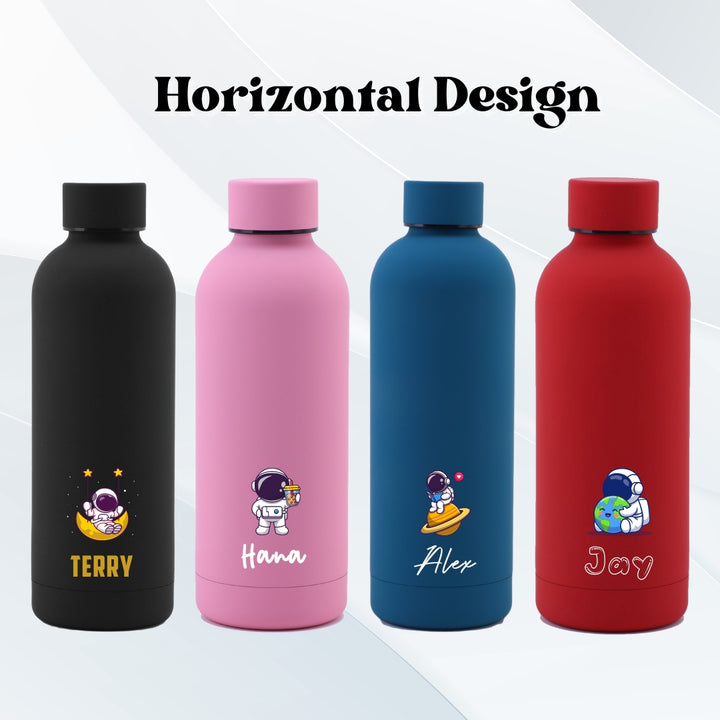 Personalised Tumbler | Cute Astronaut | Thermal Stainless Steel Water Bottle 500ml  Christmas Gifts  Farewell Gifts  Birthday Gifts