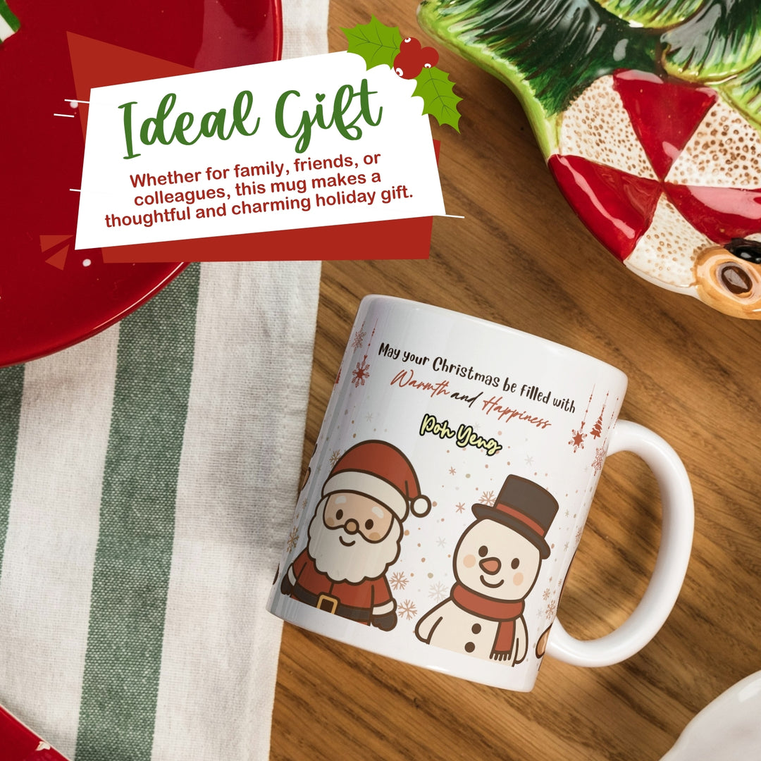 Personalised Glass Mug | Gift With Name | Occasions Gift | Teacher day gift | Father day gift | Christmas Gift | LIMTEH