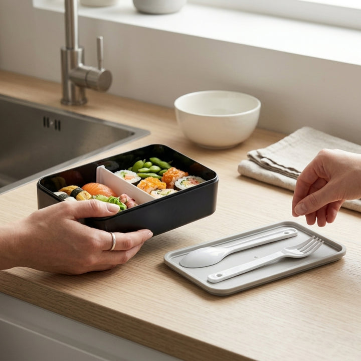 Personalised Bento box | Lunch Box Microwave Safe | Lunch Box | Bento Box | Food Container Set BPA-Free Food-Safe