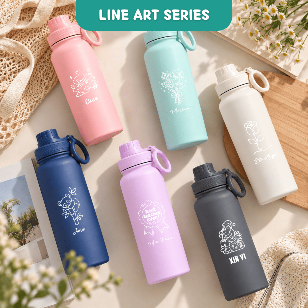 Personalised 1000ml Sport Tumbler | Thermal flask | Water Bottle | Customised gift | Christmas Gifts | Farewell Gifts