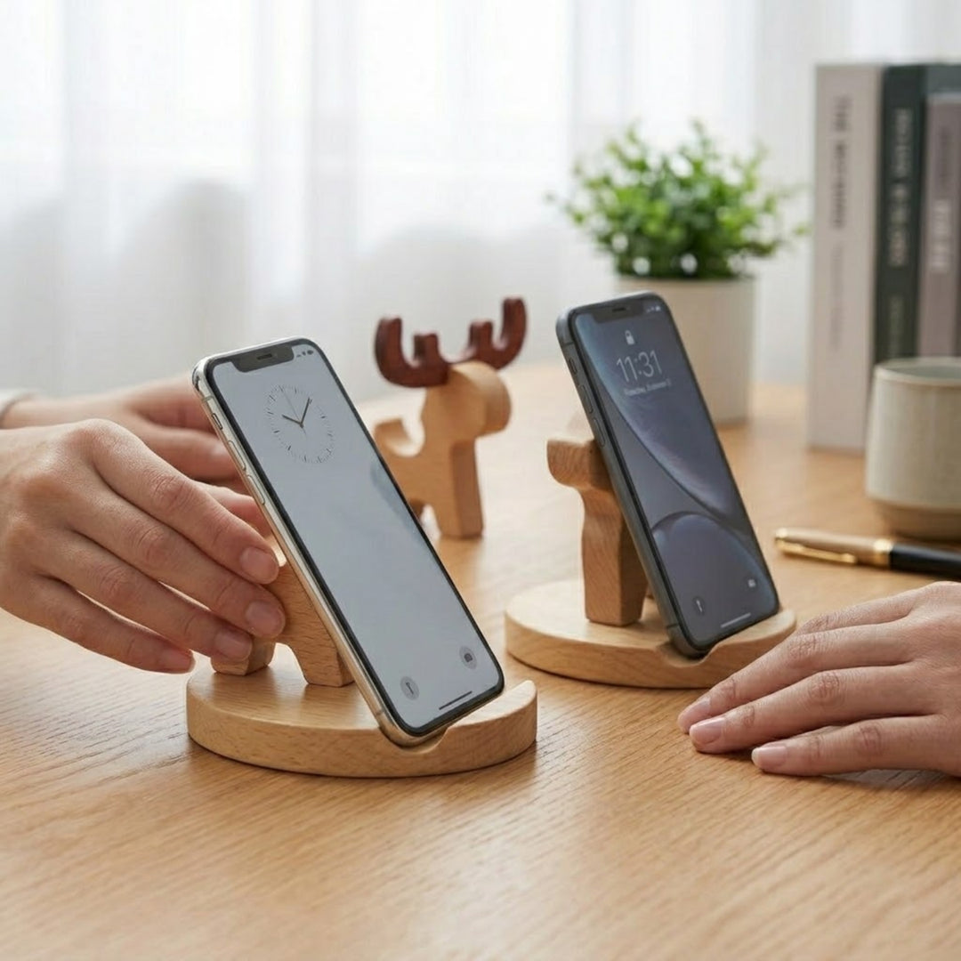 Personalised wood handphone stand Customised phone holder  | Farewell Gifts |  Christmas Gift  Xmas gift | Customised gift