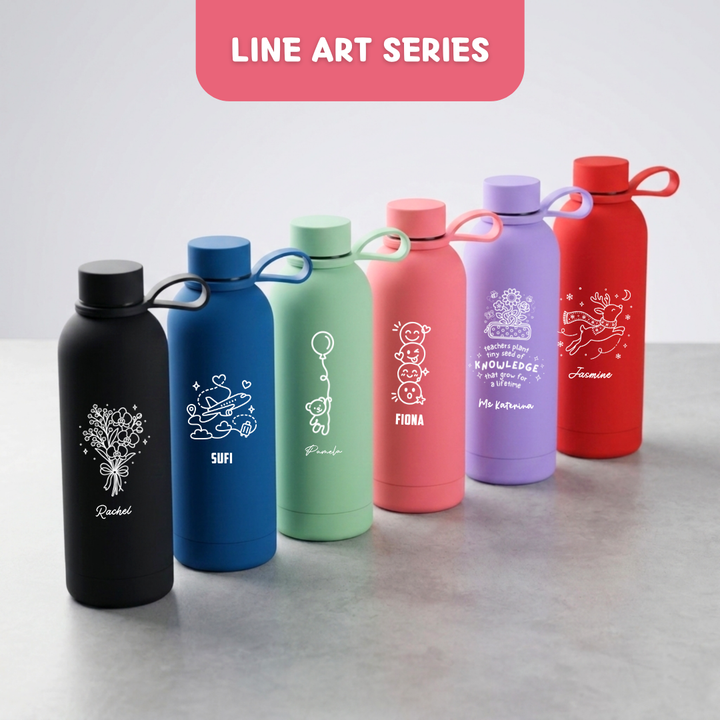 Personalised Tumbler | Thermal Stainless Steel Water Bottle 500ml | Christmas Gifts | Farewell Gifts | Birthday Gifts