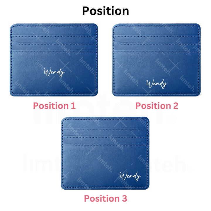 Personalised Card Holder | Slim Wallet | Card Slots | Christmas Gift | Farewell Gift | Birthday Gift | LIMTEH