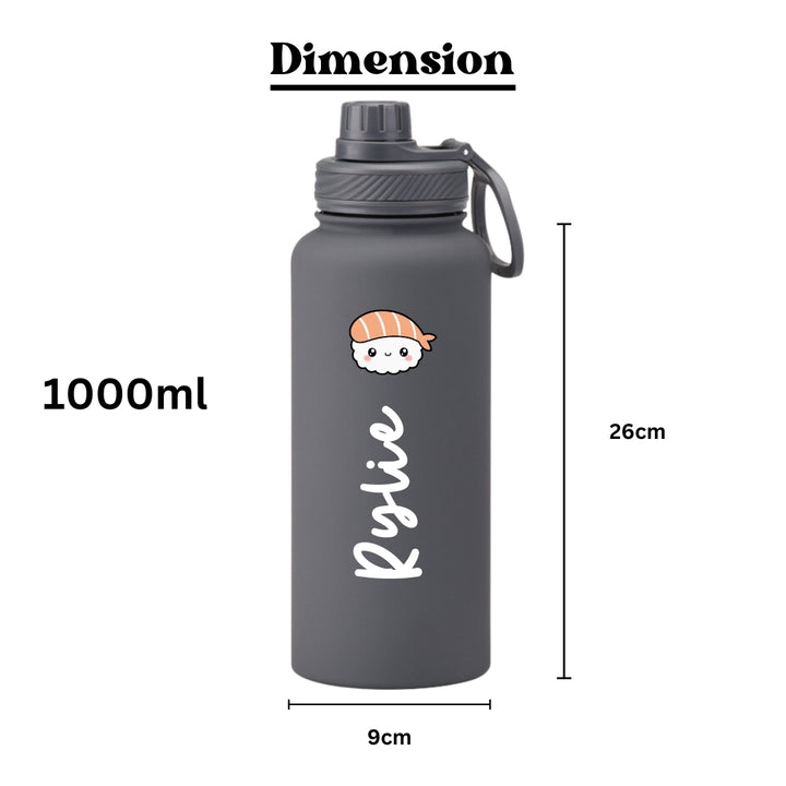 Personalised 1000ml Sport Tumbler | Thermal flask | Water Bottle | Customised gift | Christmas Gifts | Farewell Gifts