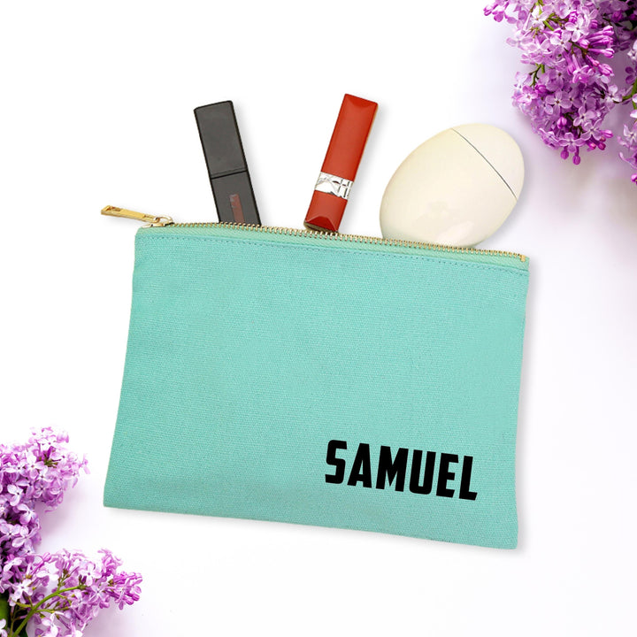 Personalised Canvas Pouch | Mini Pouch Woman | Pencil Case | Customised Gift | Christmas Gift | Travel Pouch | LIMTEH