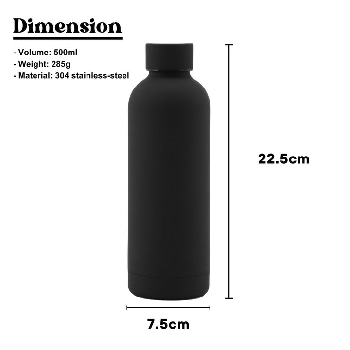 Personalised Tumbler | Cat and Dog Design | Thermal Stainless Steel Water Bottle 500ml  Christmas Gifts  Farewell Gifts  Birthday Gifts