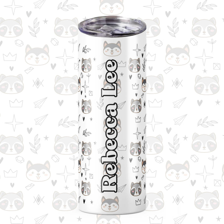 Personalised Skinny Tumbler 600ml | Thermal Stainless Steel Water Bottle | Christmas Gifts | Customised Gift | Birthday