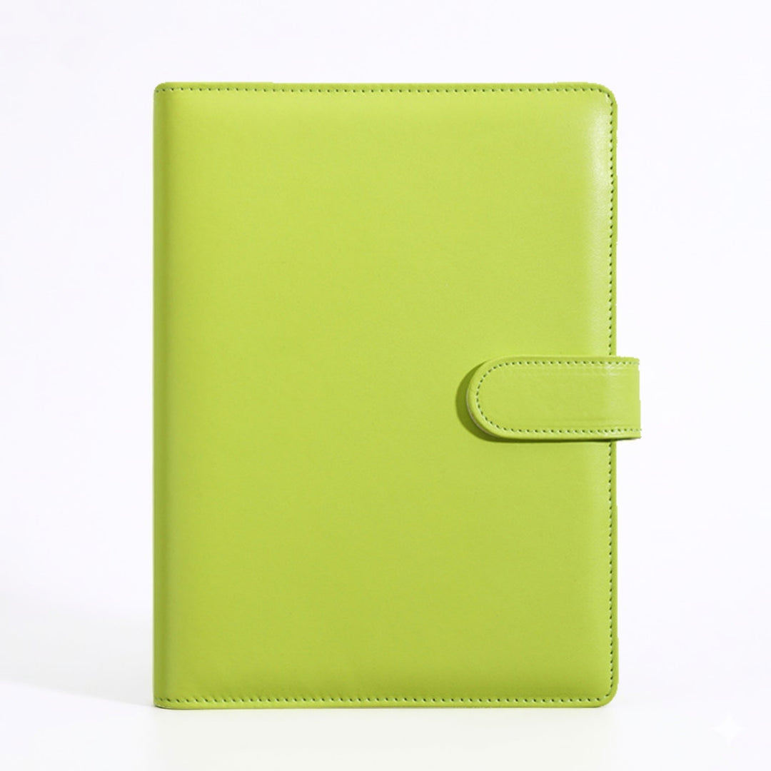 Personalised A5 Leather Journal Loose Leaf Ring Notebook Planner