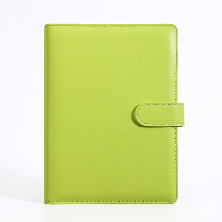 Personalised A5 Leather Journal Loose Leaf Ring Notebook Planner