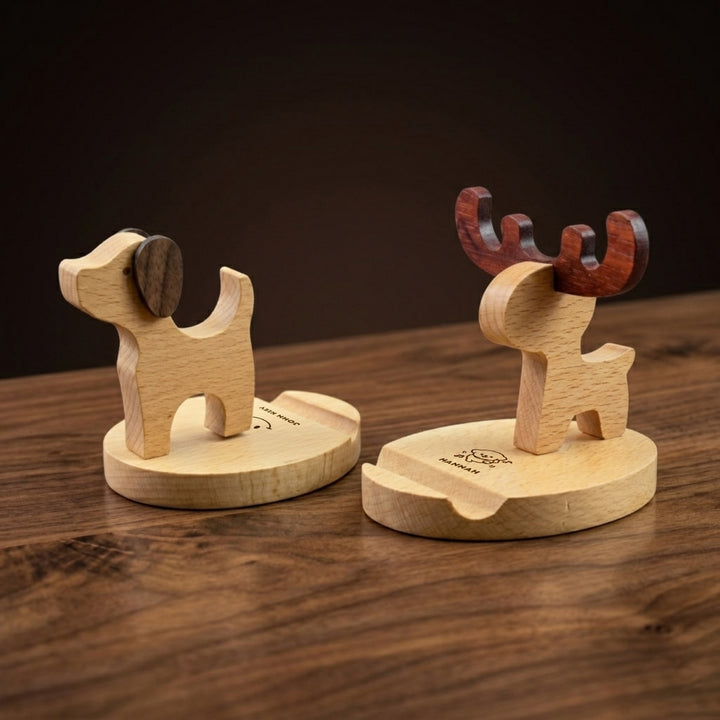 Personalised wood handphone stand Customised phone holder  | Farewell Gifts |  Christmas Gift  Xmas gift | Customised gift