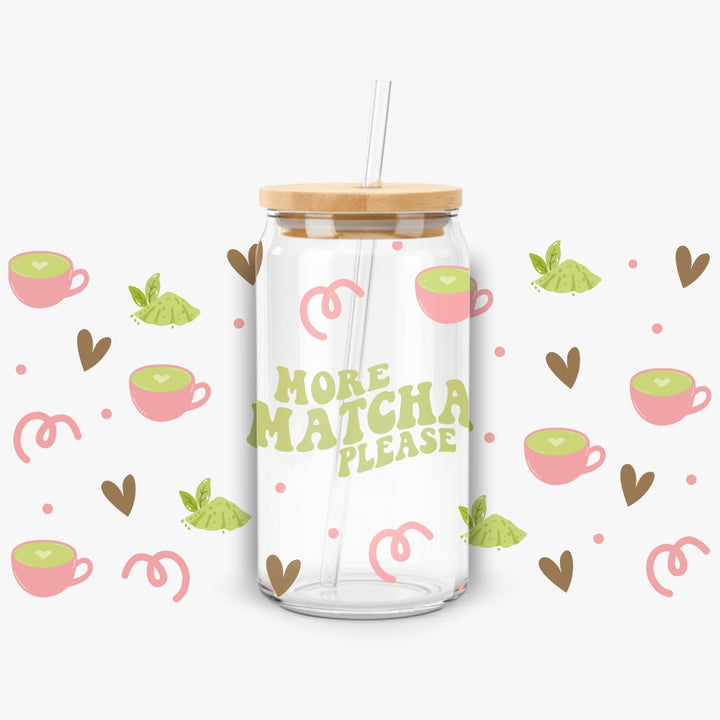 Glass Can With Straw - FS12