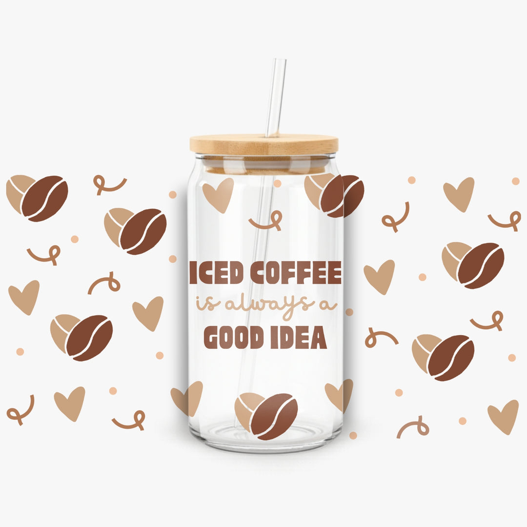 Glass Can With Straw | Glass Mug | Designer Mugs Cups | Gifts | LIMTEH