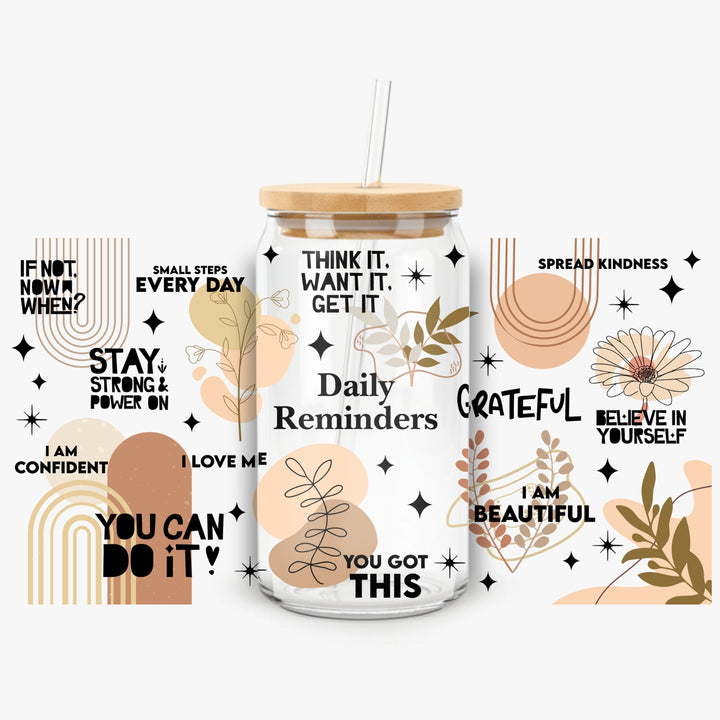 Glass Can With Straw | Glass Mug | Designer Mugs Cups | Gifts | LIMTEH