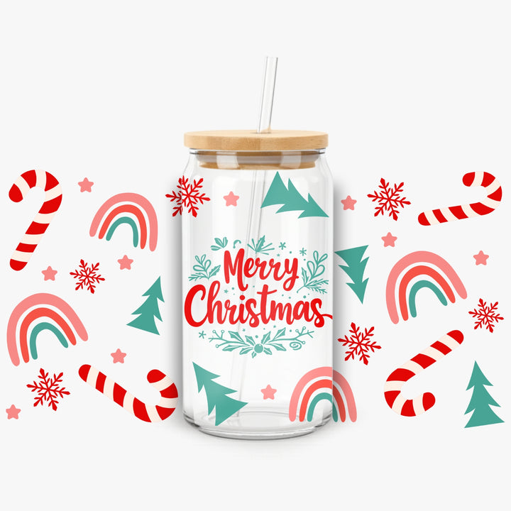 Glass Can With Straw - FS18