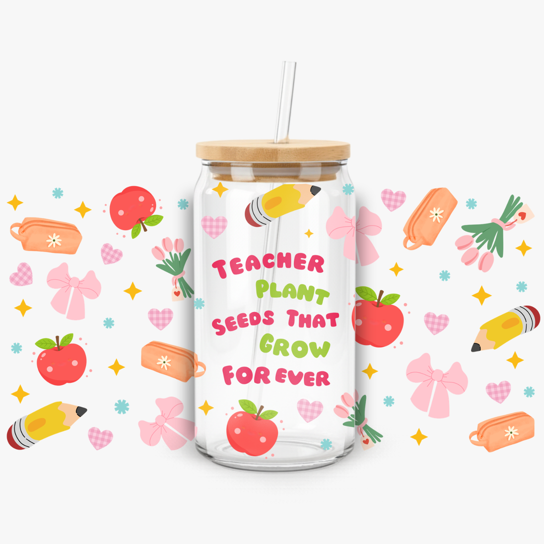 Glass Can With Straw - FS23