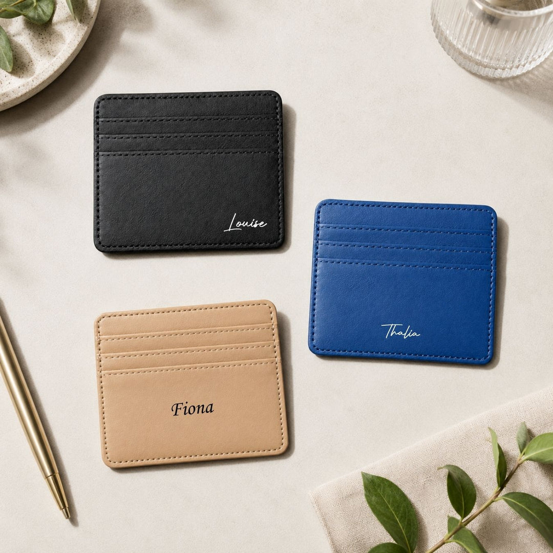 Personalised Card Holder | Slim Wallet | Card Slots | Christmas Gift | Farewell Gift | Birthday Gift | LIMTEH