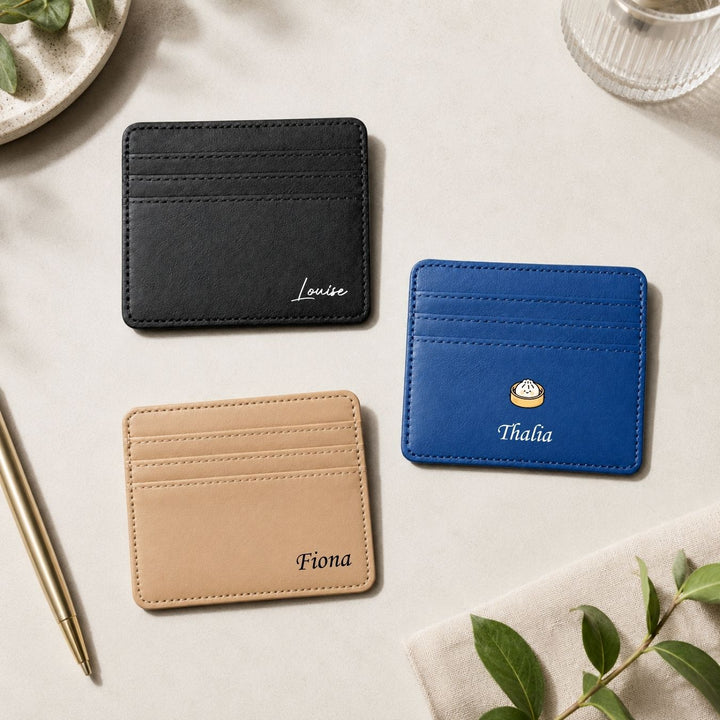 Personalised Card Holder | Slim Wallet | Card Slots | Christmas Gift | Farewell Gift | Birthday Gift | LIMTEH
