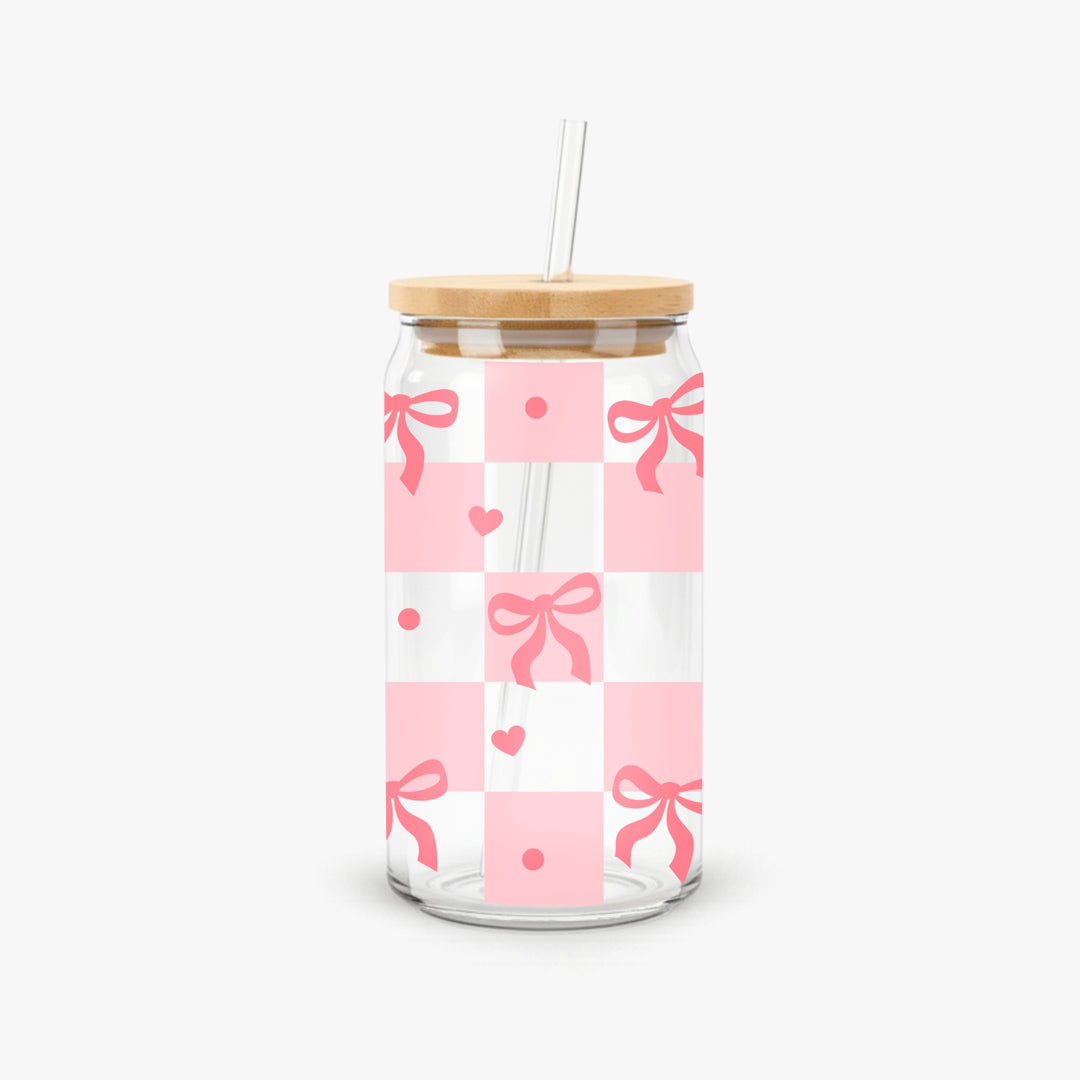 Glass Can With Straw - FS1