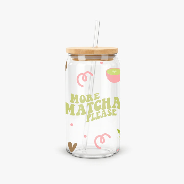 Glass Can With Straw - FS12