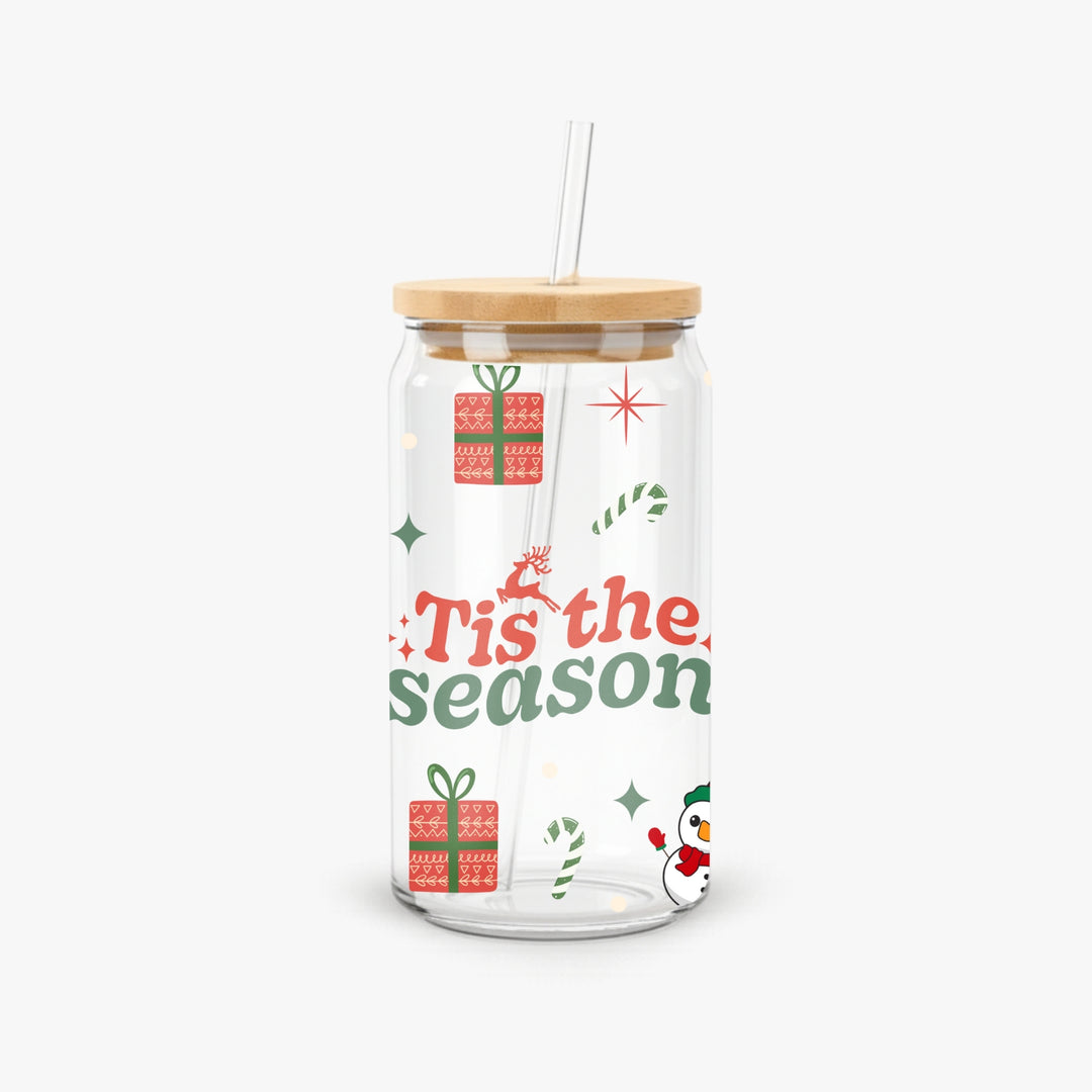 Glass Can With Straw - FS19