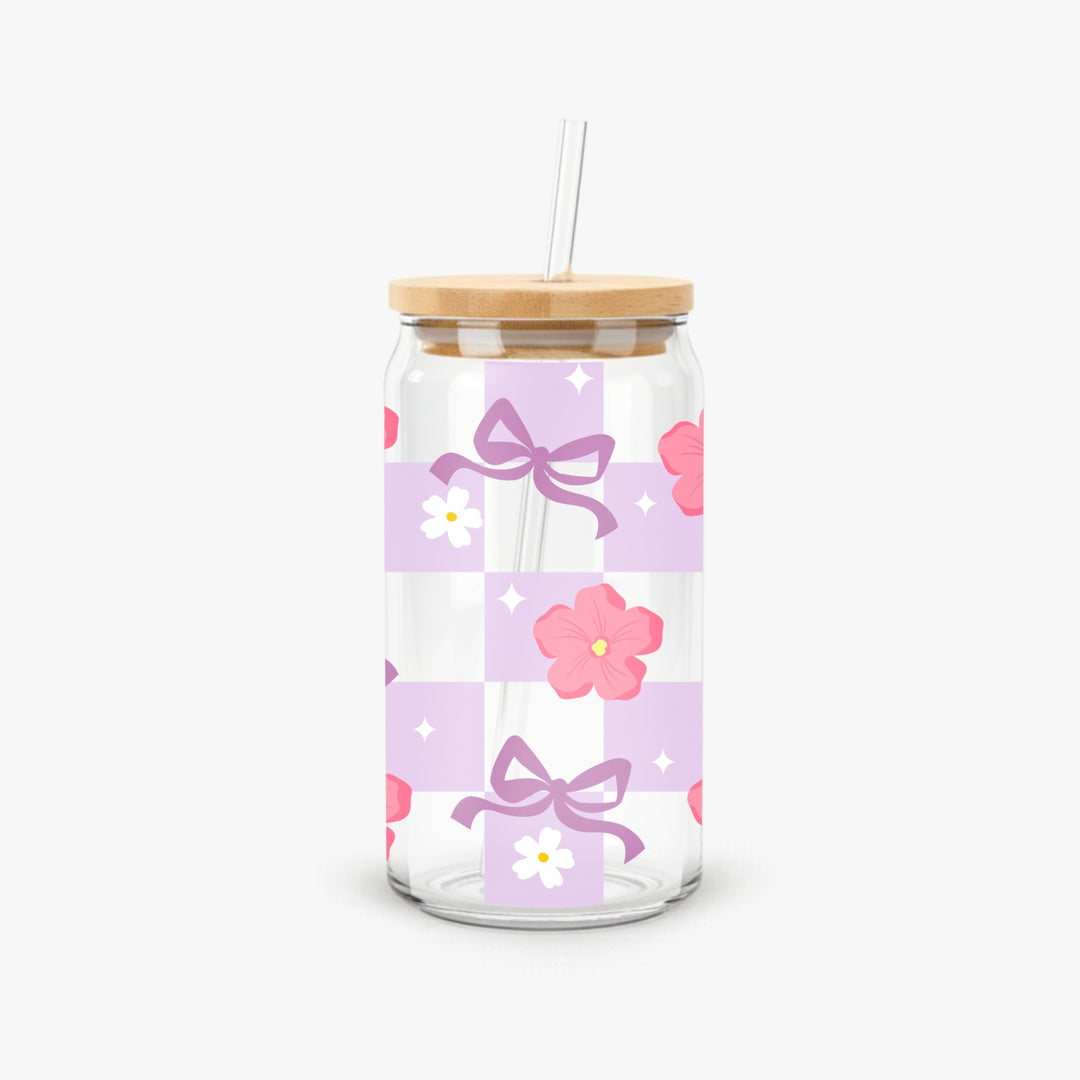 Glass Can With Straw - FS3