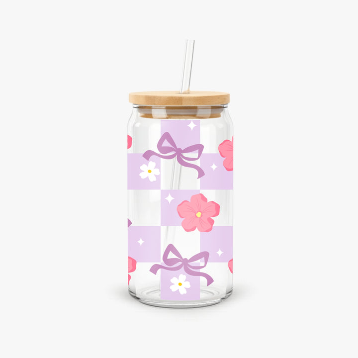 Glass Can With Straw - FS3