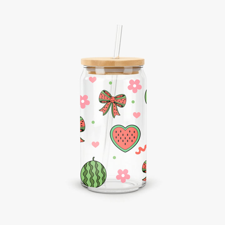 Glass Can With Straw - FS5