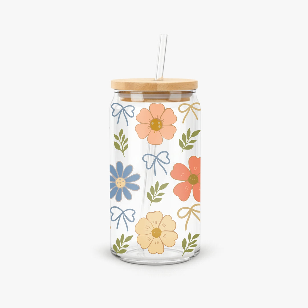 Glass Can With Straw - FS6