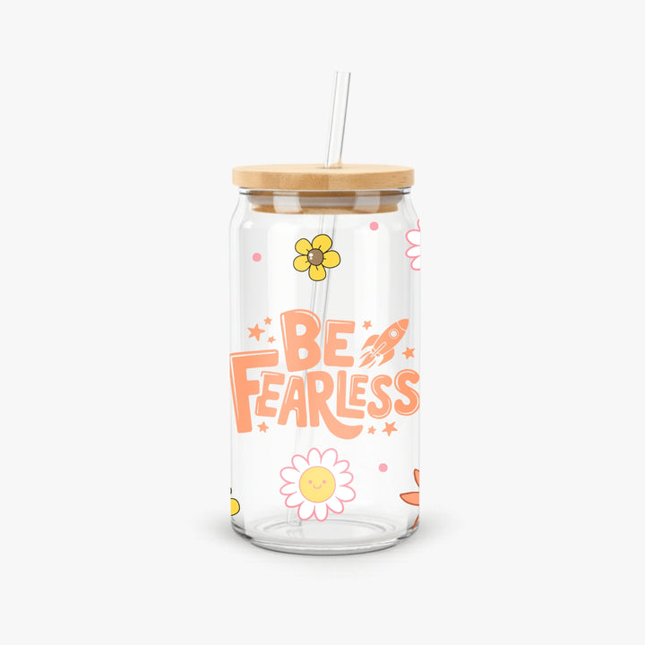 Glass Can With Straw - FS8