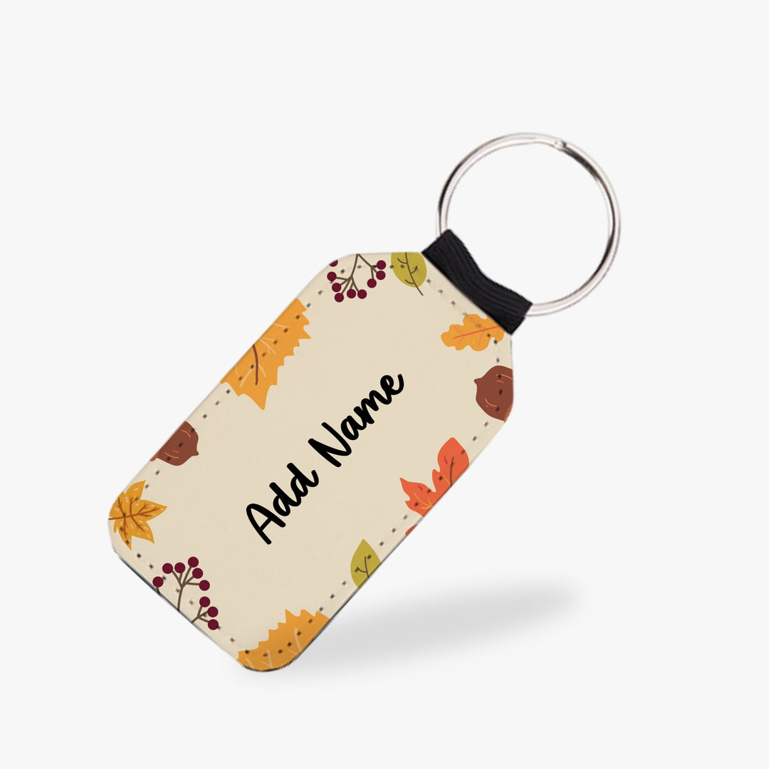 Personalised Vegan Leather Keychain - PT9