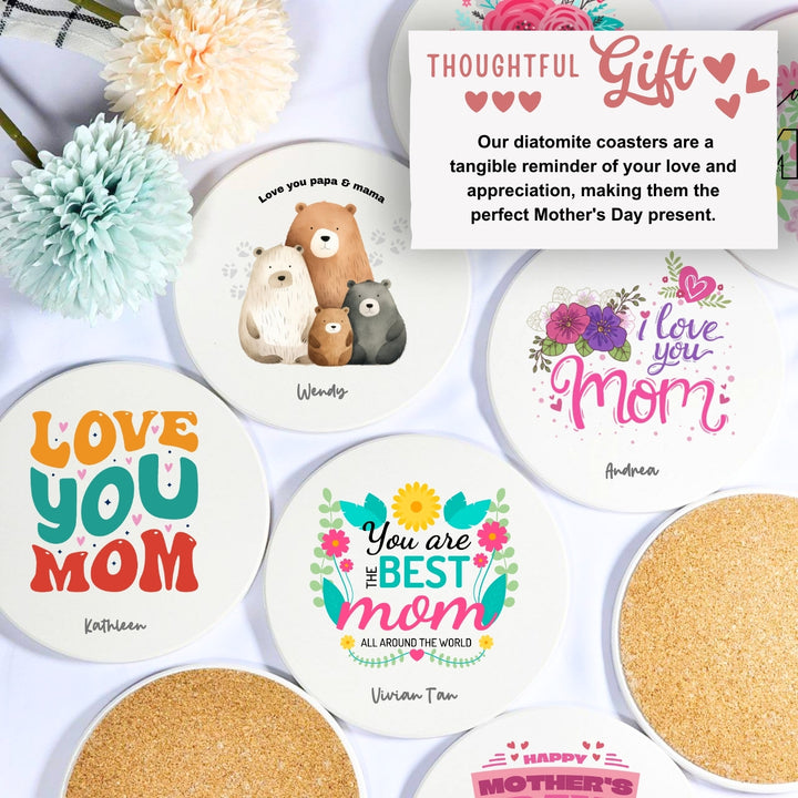 Personalised Coaster | Gift With Name | Occasions Gift | Teacher day gift | Father day gift | Christmas Gift | LIMTEH