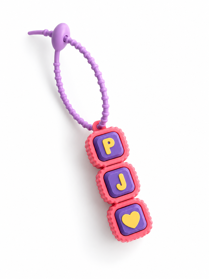 [Pre-Order] Personalised Paracord Clicker Keychain | Name Cute Icons | Bag Accessories | Fidget Clicker