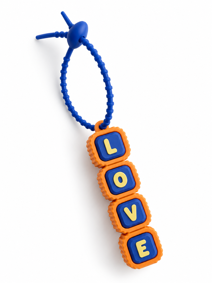 [Pre-Order] Personalised Paracord Clicker Keychain | Name Cute Icons | Bag Accessories | Fidget Clicker