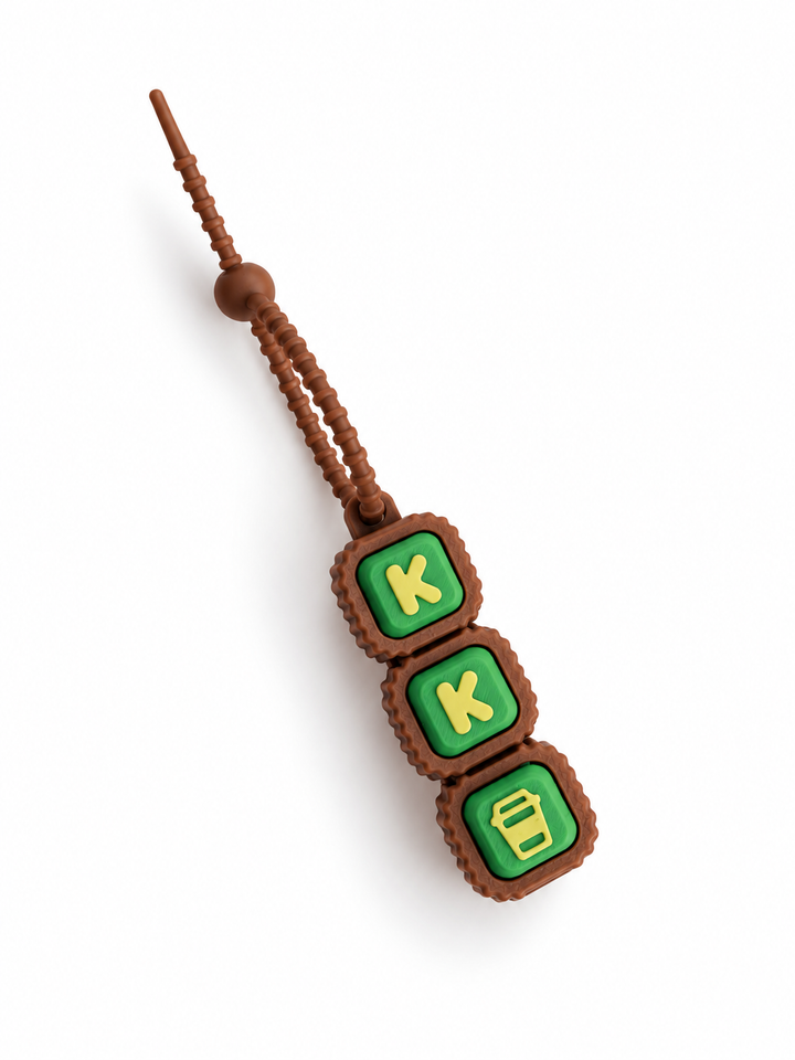 [Pre-Order] Personalised Paracord Clicker Keychain | Name Cute Icons | Bag Accessories | Fidget Clicker