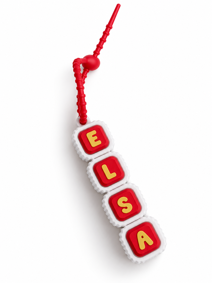 [Pre-Order] Personalised Paracord Clicker Keychain | Name Cute Icons | Bag Accessories | Fidget Clicker