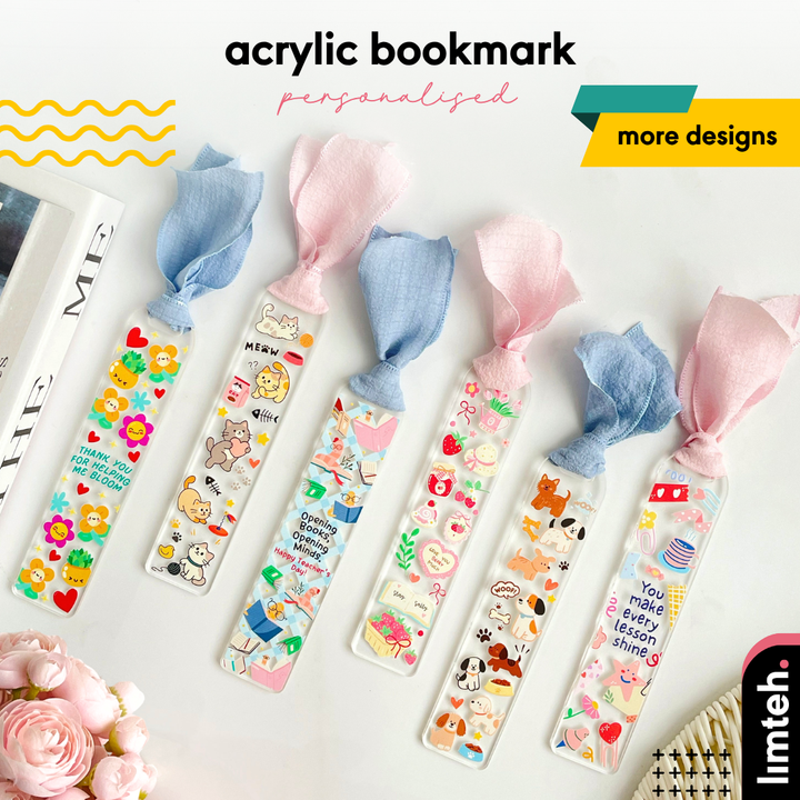 Acrylic Bookmark Tassels Transparent for Gifting | Teacher's Children's Day | Birthday | Page Holder