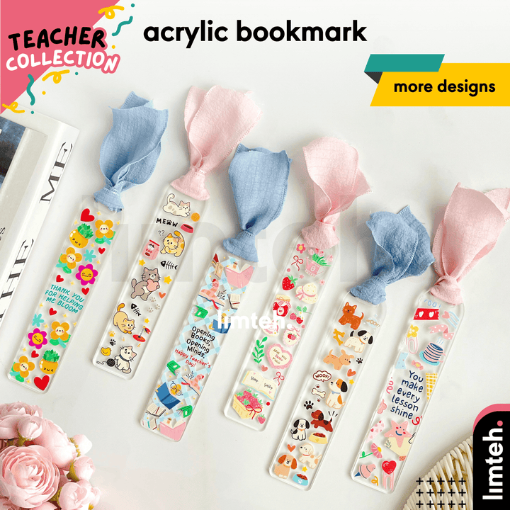 Acrylic Bookmark Tassels Transparent for Gifting | Teacher's Children's Day | Birthday | Page Holder
