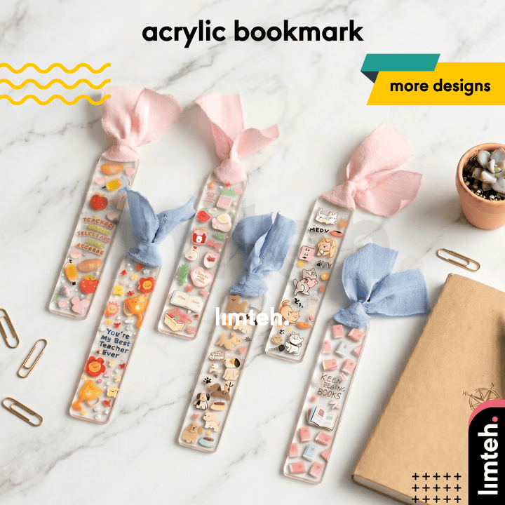 Acrylic Bookmark Tassels Transparent for Gifting | Teacher's Children's Day | Birthday | Page Holder