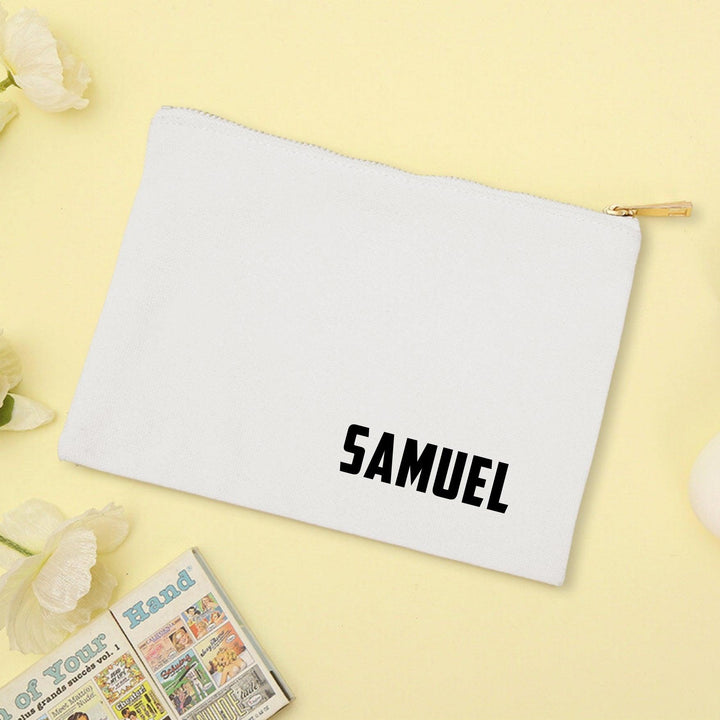 Personalised Canvas Pouch | Mini Pouch Woman | Pencil Case | Customised Gift | Christmas Gift | Travel Pouch | LIMTEH