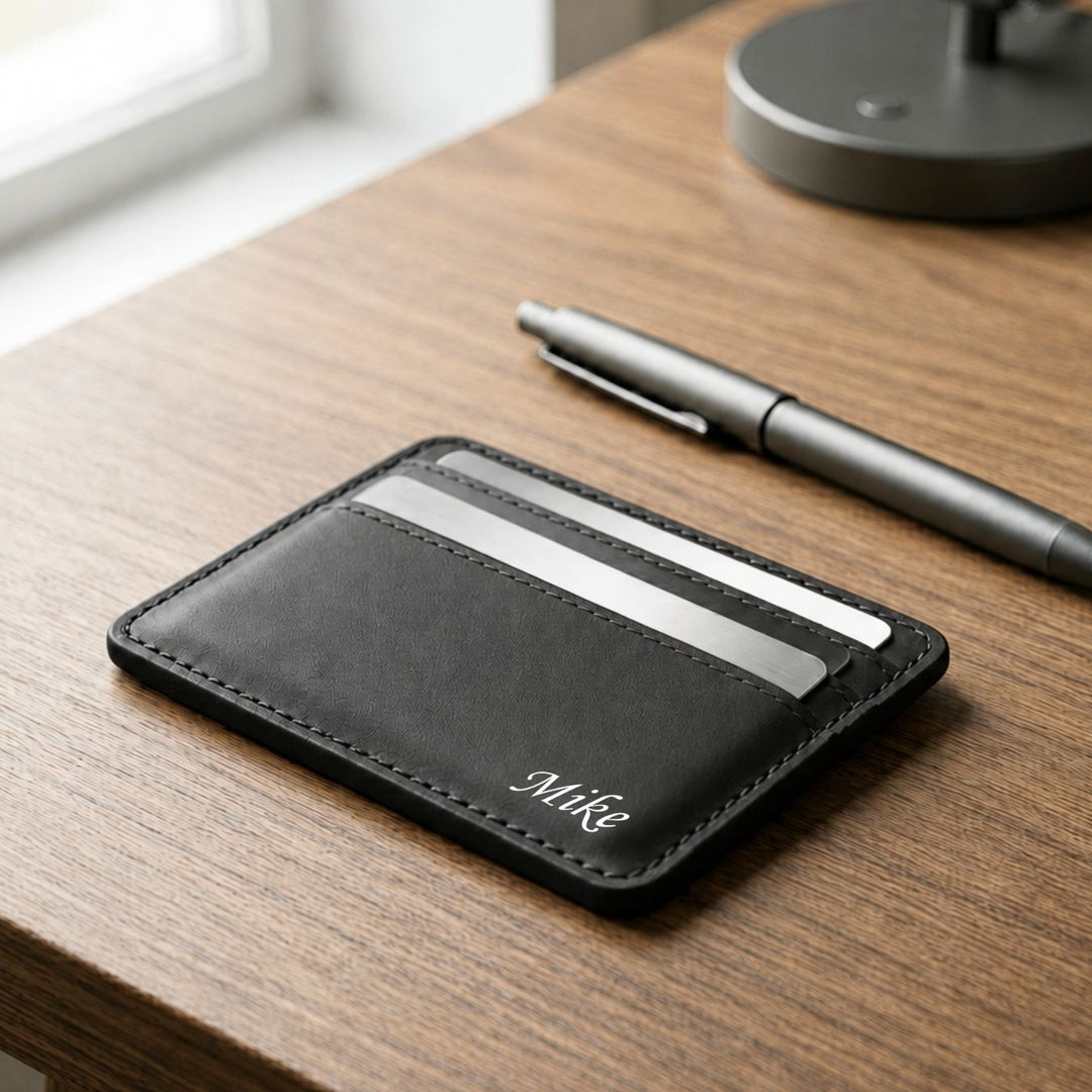 Personalised Card Holder | Slim Wallet | Card Slots | Christmas Gift | Farewell Gift | Birthday Gift | LIMTEH