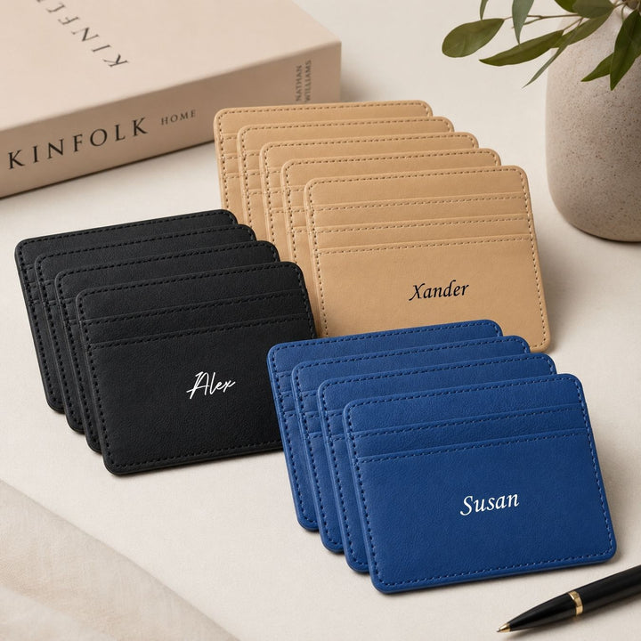 Personalised Card Holder | Slim Wallet | Card Slots | Christmas Gift | Farewell Gift | Birthday Gift | LIMTEH