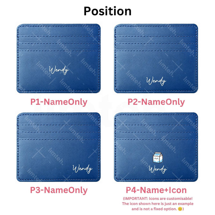 Personalised Card Holder | Slim Wallet | Card Slots | Christmas Gift | Farewell Gift | Birthday Gift | LIMTEH
